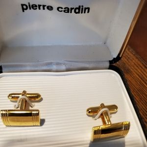 Gold color cufflinks